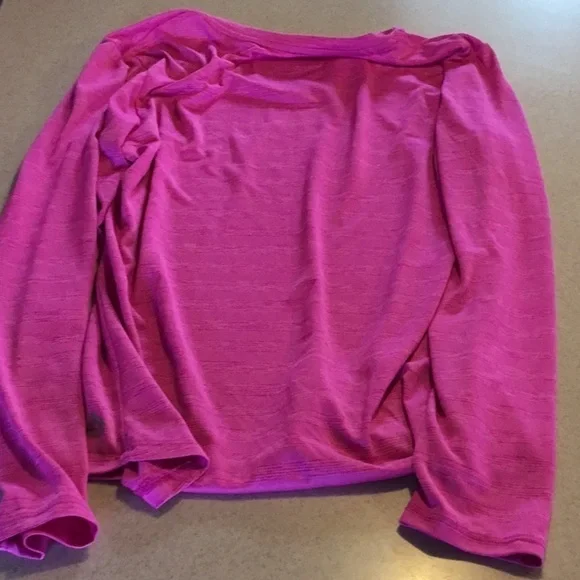 WOMENS’ size large RBX dri-fit long sleeve pink athletic shirt - Picture 9 of 13